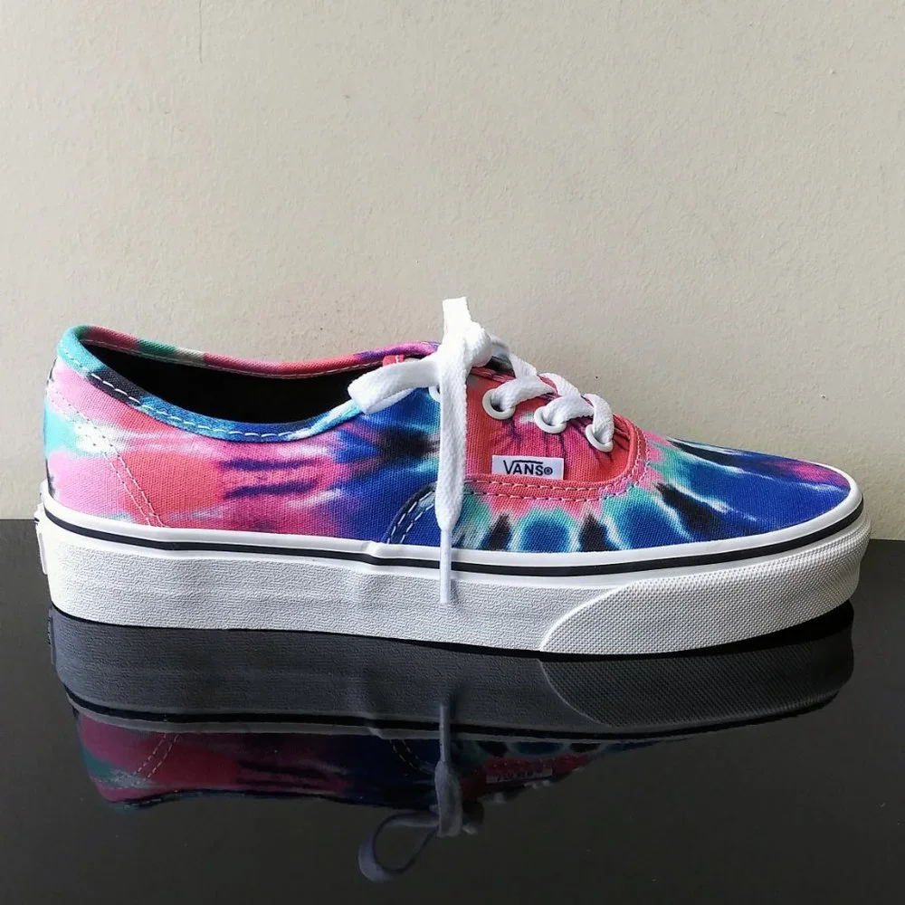 Vans Women's Authentic Tie Dye Low-Top Canvas Sneaker - Picture 1 of 11